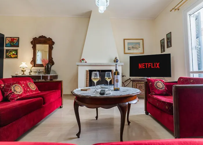 3bdr Sunny Apartment, Corfu Town 公寓 Alepou